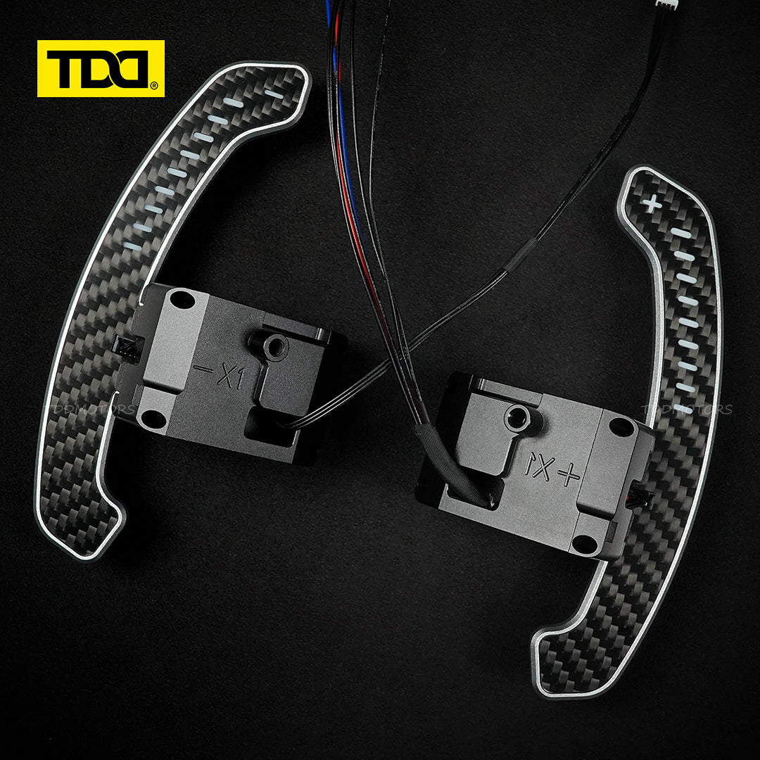 TDD Carbon Fiber LED Magnetic Paddle Shifters for Hyundai N/GT i30N,Kona N,Ioniq 5 N