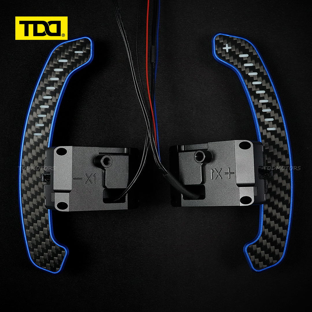TDD Carbon Fiber LED Magnetic Paddle Shifters for Hyundai N/GT i30N,Kona N,Ioniq 5 N