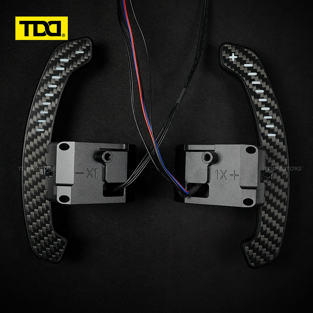 TDD Carbon Fiber LED Magnetic Paddle Shifters for Hyundai N/GT i30N,Kona N,Ioniq 5 N