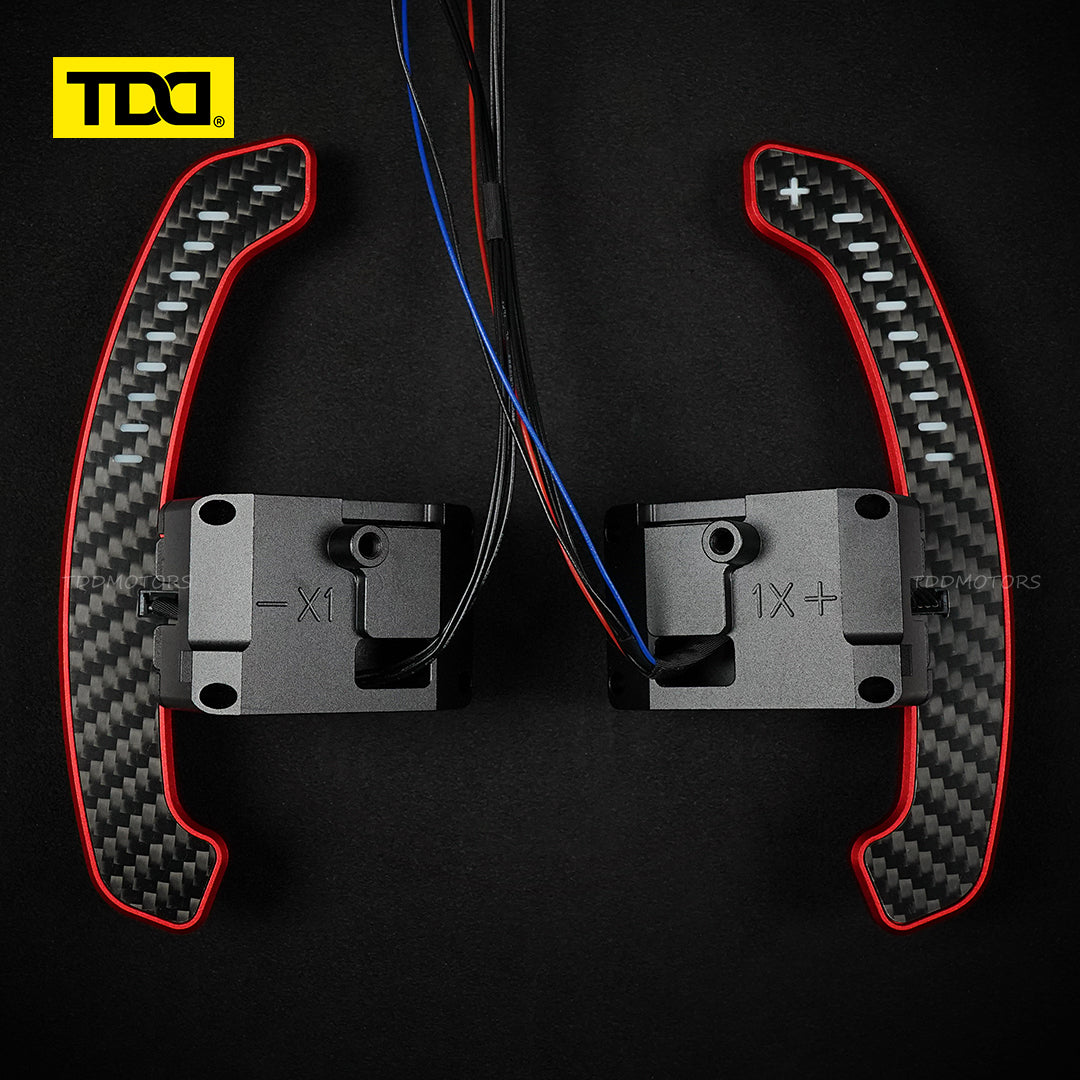 TDD Carbon Fiber LED Magnetic Paddle Shifters for Hyundai N/GT i30N,Kona N,Ioniq 5 N