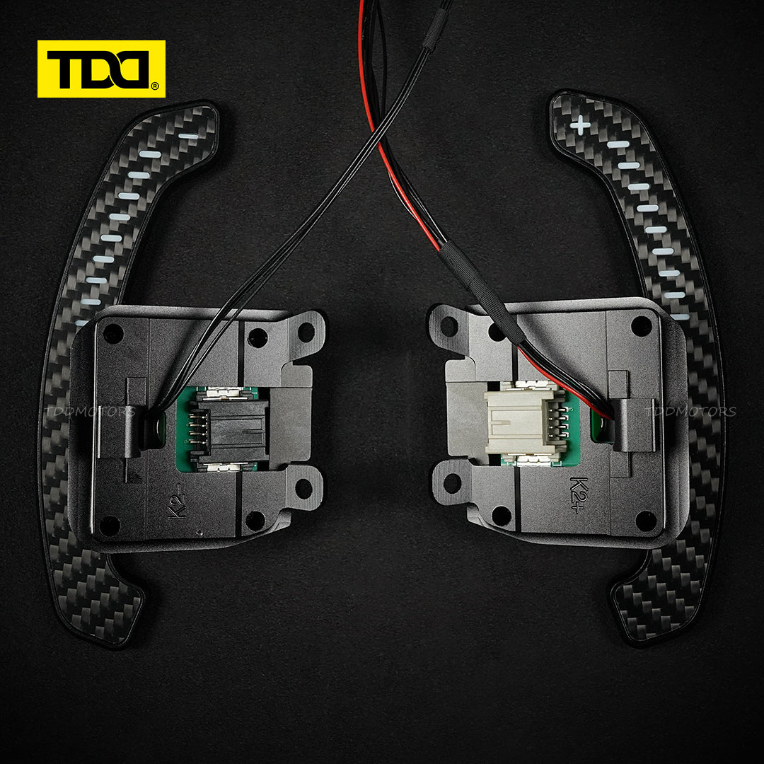 TDD Carbon Fiber LED Magnetic Paddle Shifters for Chevrolet C8 Corvette