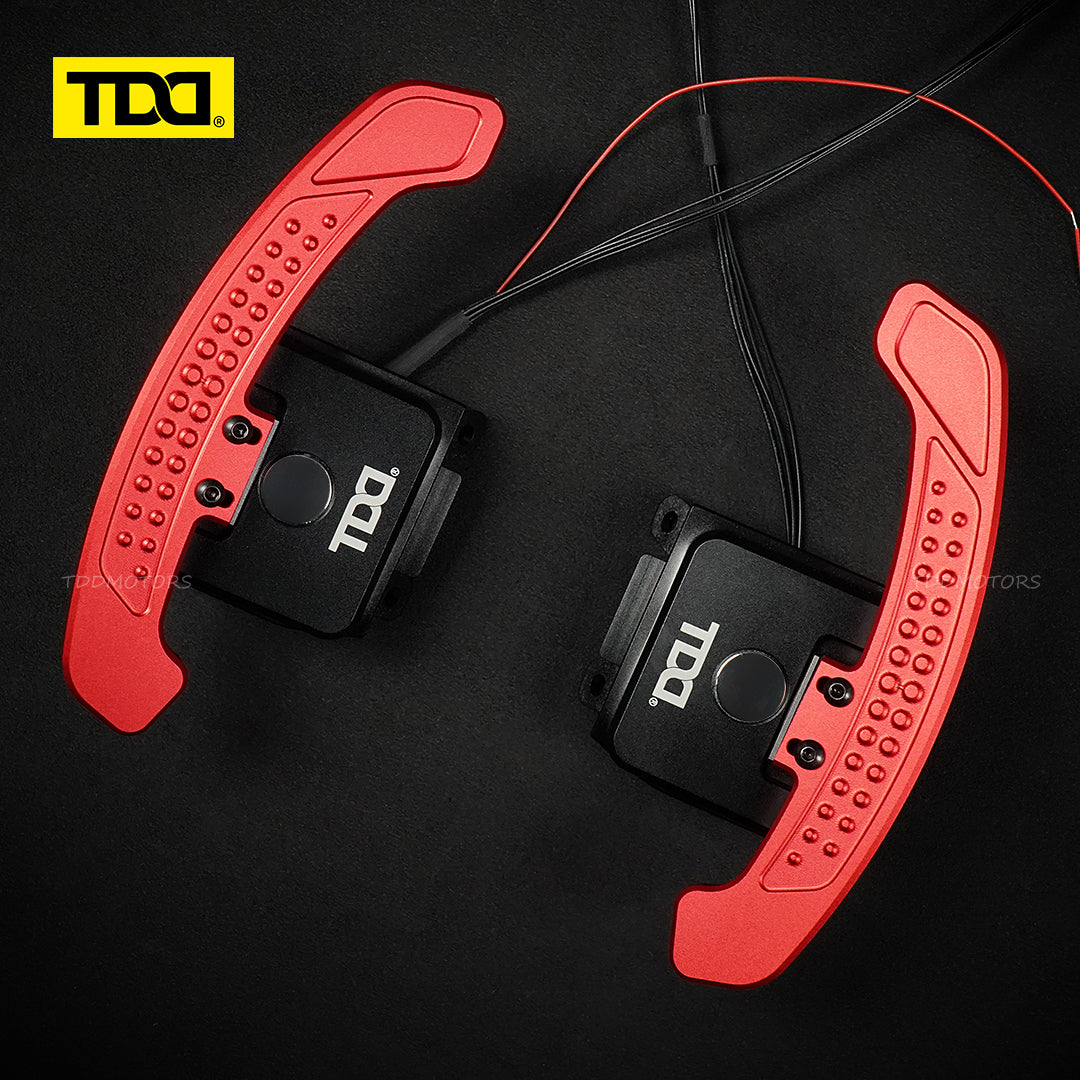 TDD Carbon Fiber LED Magnetic Paddle Shifters for Chevrolet C8 Corvette
