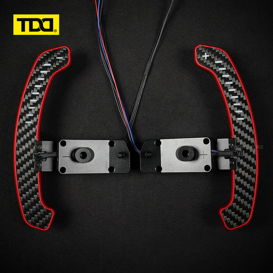 TDD Carbon Fiber LED Magnetic Paddle Shifters for Toyota Camry,GR Corolla, Yaris Avalon Lexus UX200,ES300 NX350,RX LC500