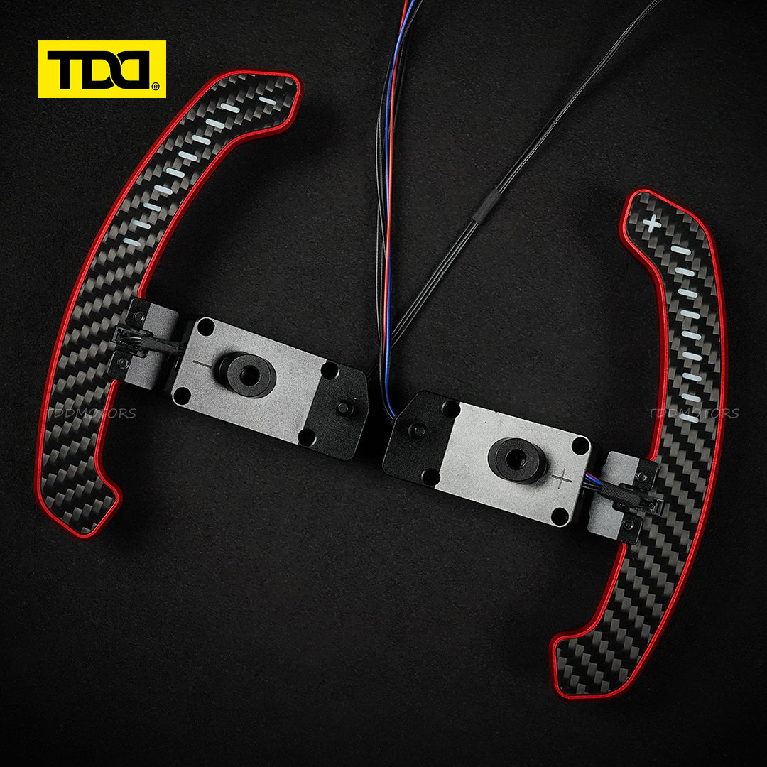 TDD Carbon Fiber LED Magnetic Paddle Shifters for Toyota Camry,GR Corolla, Yaris Avalon Lexus UX200,ES300 NX350,RX LC500