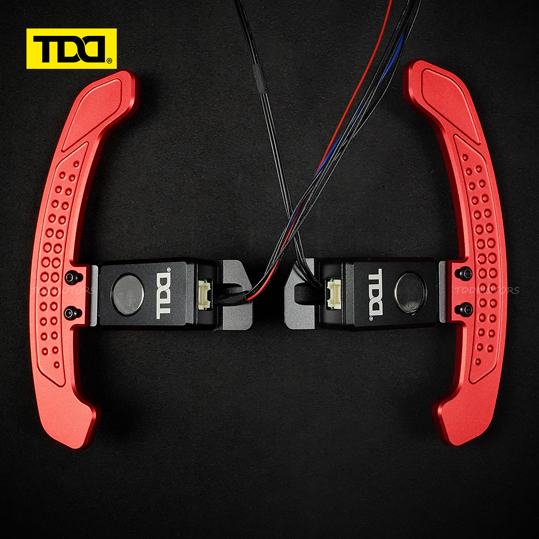 TDD Carbon Fiber LED Magnetic Paddle Shifters for Toyota Camry,GR Corolla, Yaris Avalon Lexus UX200,ES300 NX350,RX LC500