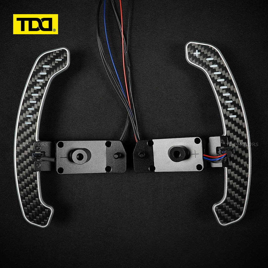 TDD Carbon Fiber LED Magnetic Paddle Shifters for Toyota Camry,GR Corolla, Yaris Avalon Lexus UX200,ES300 NX350,RX LC500