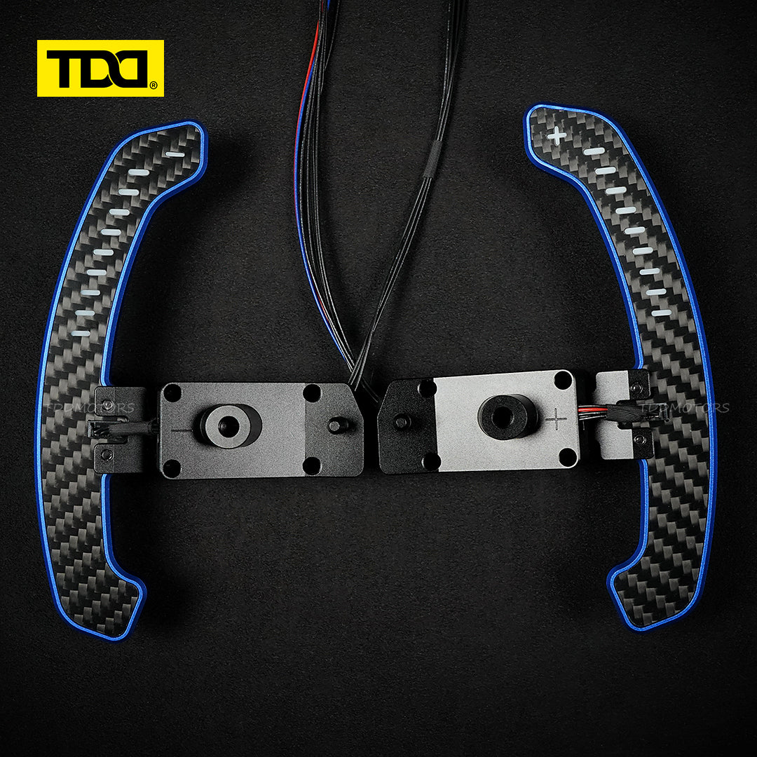 TDD Carbon Fiber LED Magnetic Paddle Shifters for Toyota Camry,GR Corolla, Yaris Avalon Lexus UX200,ES300 NX350,RX LC500