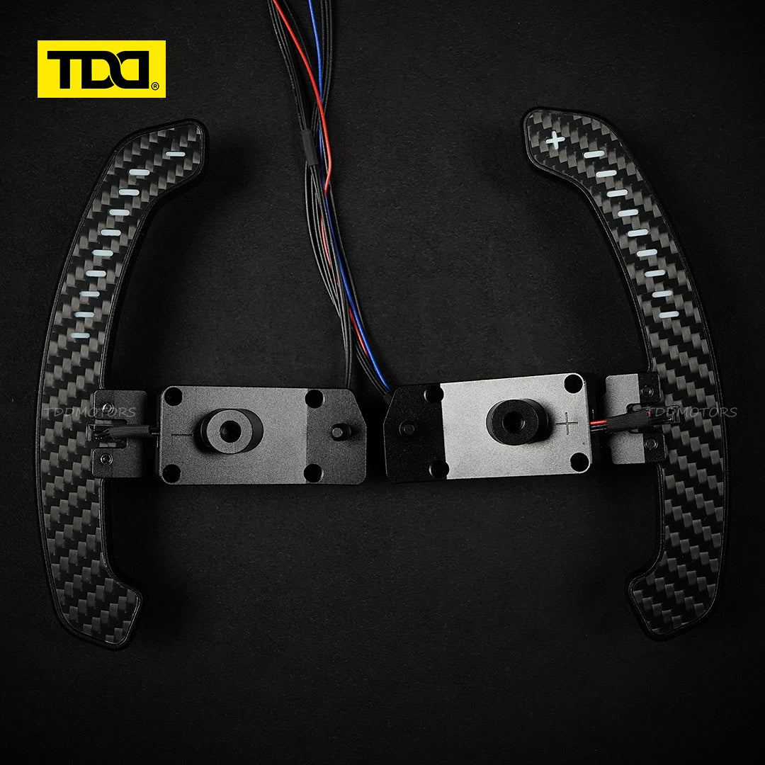 TDD Carbon Fiber LED Magnetic Paddle Shifters for Toyota Camry,GR Corolla, Yaris Avalon Lexus UX200,ES300 NX350,RX LC500