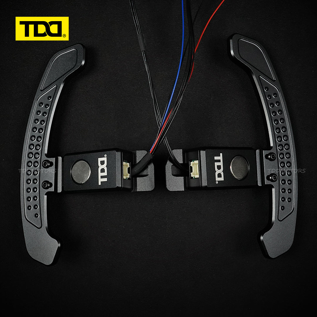TDD Carbon Fiber LED Magnetic Paddle Shifters for Toyota Camry,GR Corolla, Yaris Avalon Lexus UX200,ES300 NX350,RX LC500