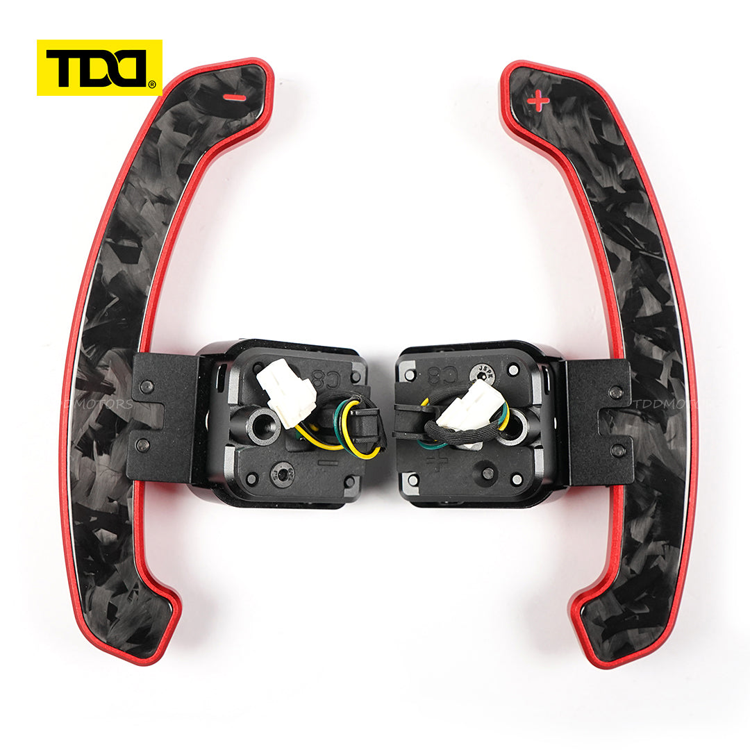 TDD Carbon Fiber  Magnetic Paddle Shifters for Paddle Shifters For Audi C8 series  A6 A7 S6 S7 RS6 RS7