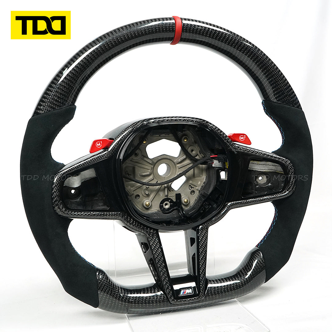 TDD Motors CARBON FIBER STEERING WHEEL for BMW  M4 CS G8X LCI