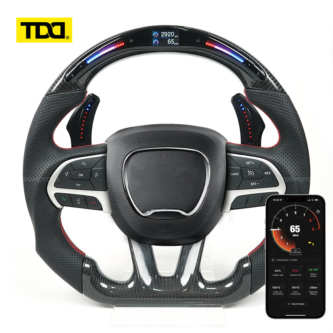 TDD LED Magnetic Aluminum Alloy Paddle Shifter For Dodge Challenger Charger Jeep Durango Grand Cherokee Chrysler 300 SRT Hellcat