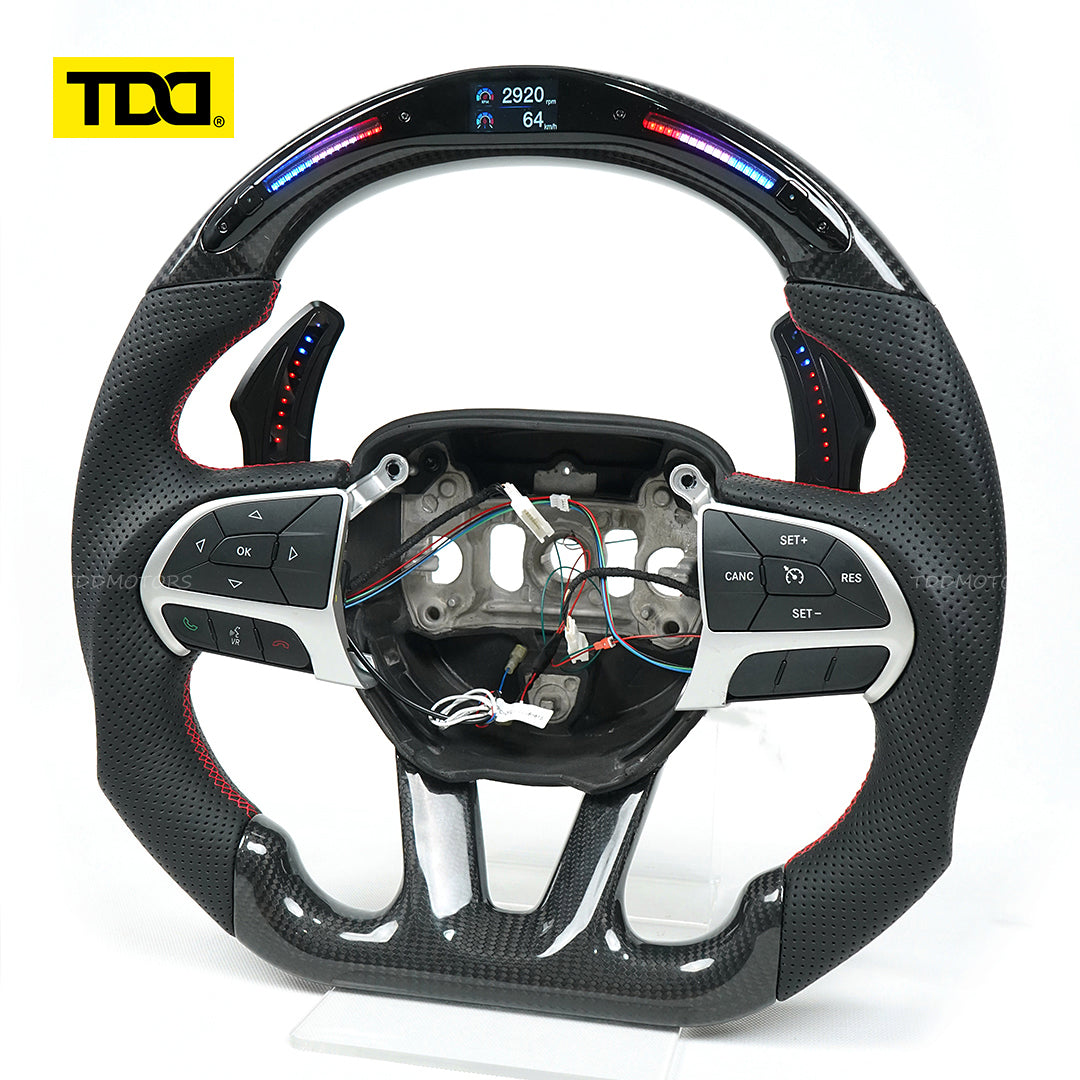 TDD LED Magnetic Aluminum Alloy Paddle Shifter For Dodge Challenger Charger Jeep Durango Grand Cherokee Chrysler 300 SRT Hellcat