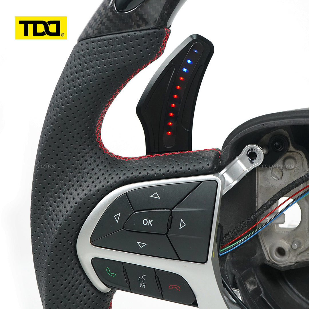 TDD LED Magnetic Aluminum Alloy Paddle Shifter For Dodge Challenger Charger Jeep Durango Grand Cherokee Chrysler 300 SRT Hellcat