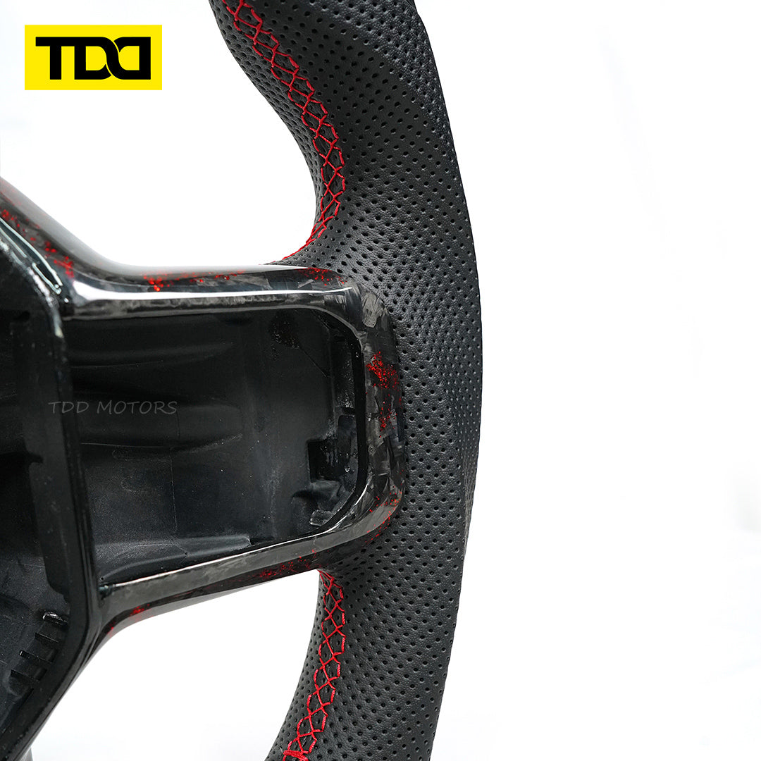TDD Motors  FORGED  CARBON FIBER STEERING WHEEL for  Ford  2021-2024  F-150 Raptor