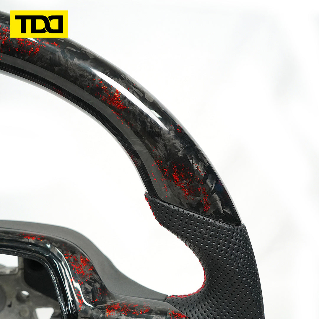 TDD Motors  FORGED  CARBON FIBER STEERING WHEEL for  Ford  2021-2024  F-150 Raptor
