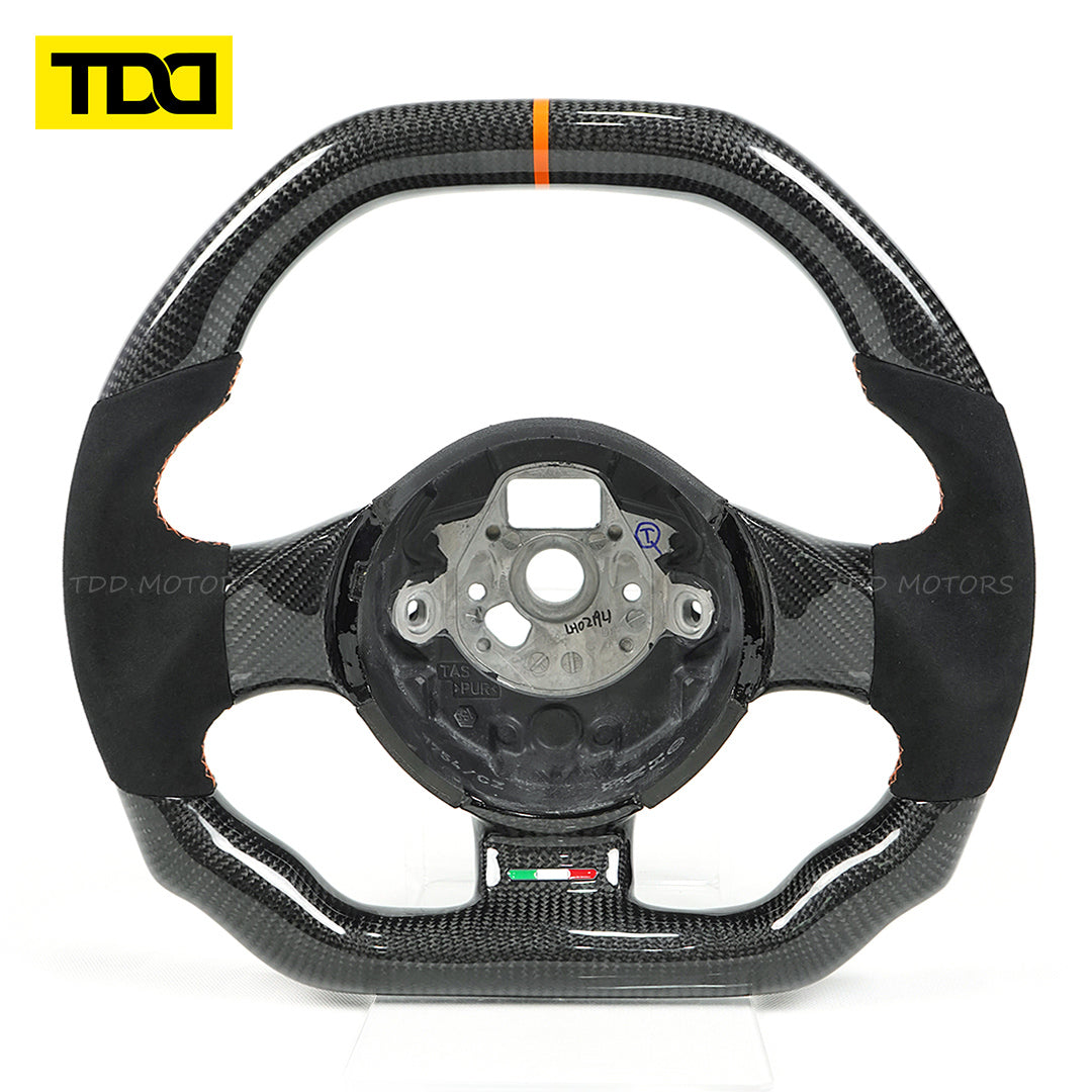 TDD Motors  CARBON FIBER STEERING WHEEL for 2004-2014 Lamborghini Gallardo