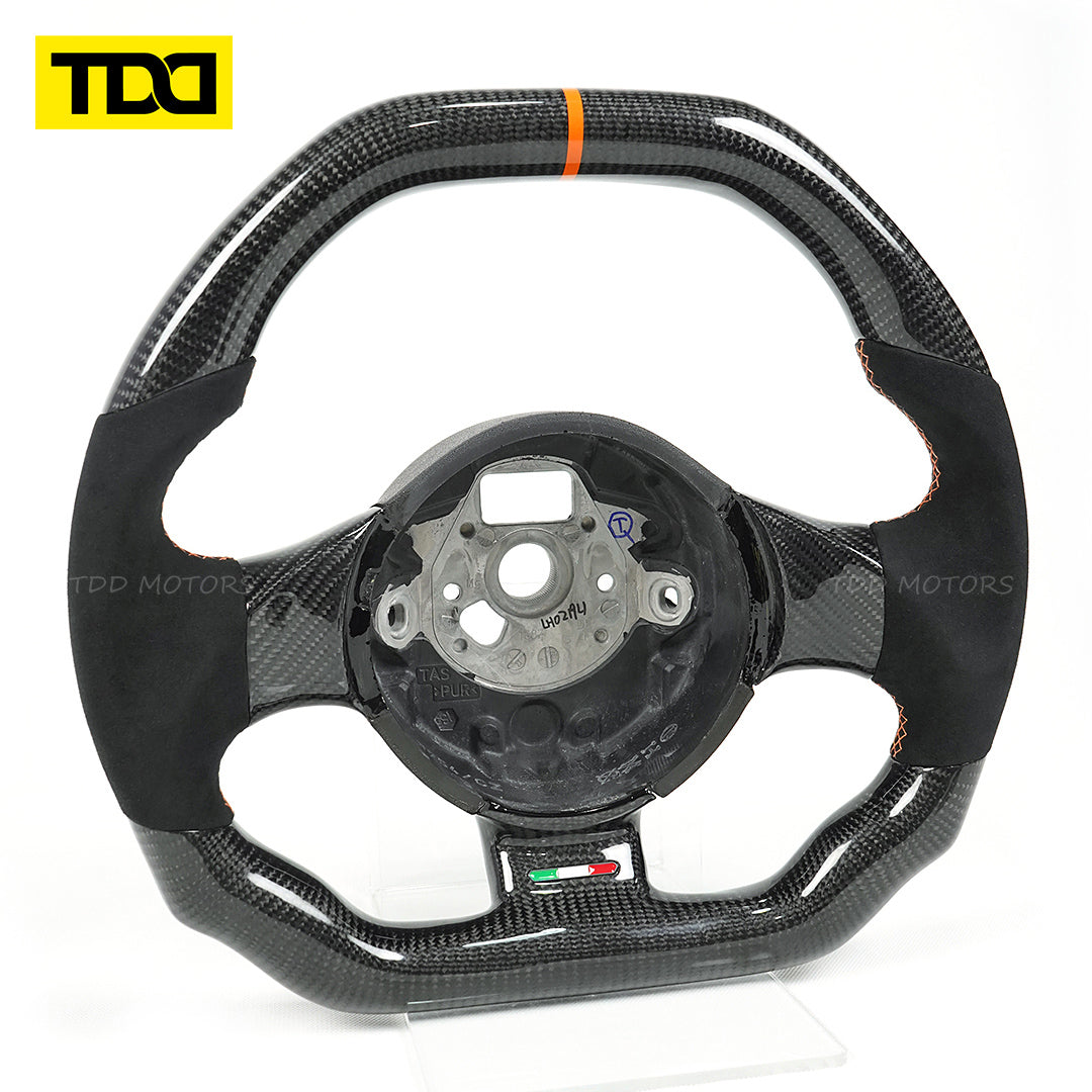 TDD Motors  CARBON FIBER STEERING WHEEL for 2004-2014 Lamborghini Gallardo