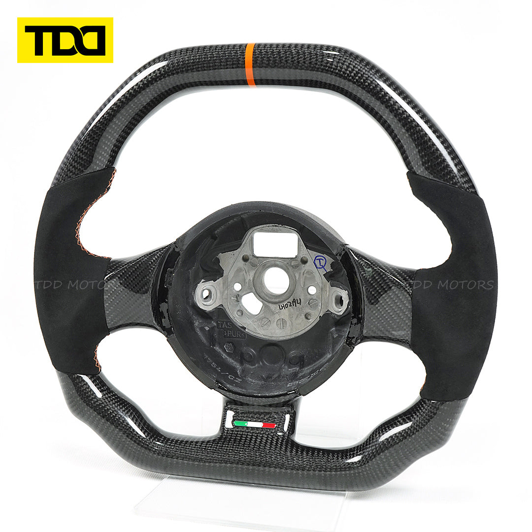 TDD Motors  CARBON FIBER STEERING WHEEL for 2004-2014 Lamborghini Gallardo