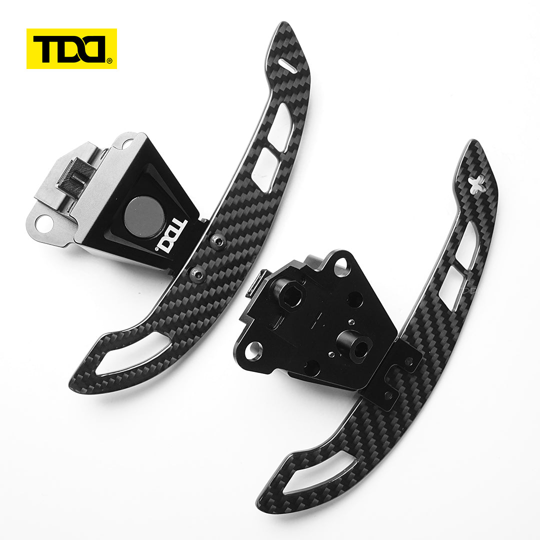 TDD 3MM Glossy Carbon Fiber Magnetic Steering Wheel Paddle Shifters For Lexus IS NX RC 200 250 300 350 for TOYOTA 86 BRZ