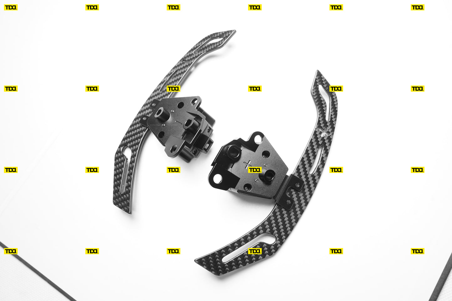 TDD 3MM Glossy Carbon Fiber Magnetic Steering Wheel Paddle Shifters For Lexus IS NX RC 200 250 300 350 for TOYOTA 86 BRZ