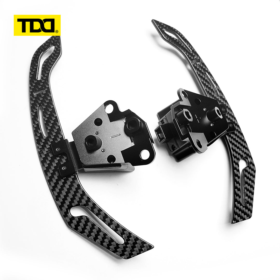 TDD 3MM Glossy Carbon Fiber Magnetic Steering Wheel Paddle Shifters For Lexus IS NX RC 200 250 300 350 for TOYOTA 86 BRZ