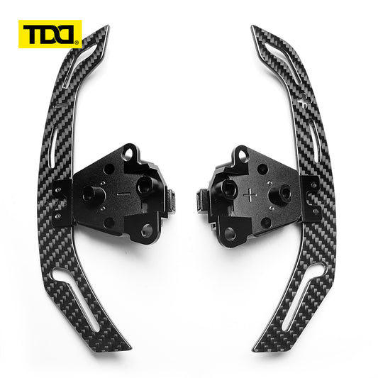 TDD 3MM Glossy Carbon Fiber Magnetic Steering Wheel Paddle Shifters For Lexus IS NX RC 200 250 300 350 for TOYOTA 86 BRZ