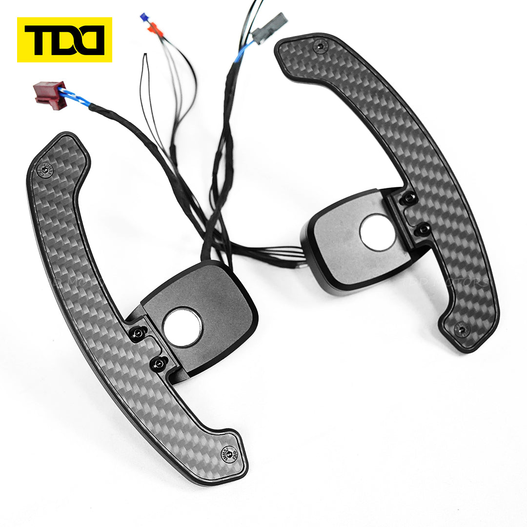 Carbon Fiber Steering Wheel Magnetic LED Paddle Shifters for Mercedes S212 W463