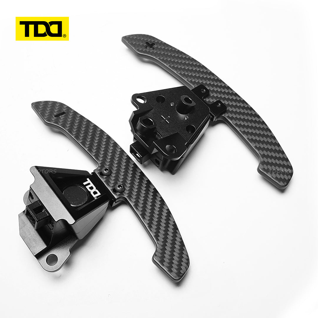 TDD 4MM Glossy and Matte Carbon Fiber Magnetic Paddle Shifters For Lexus IS NX RC 200 250 300 350 for TOYOTA 86 BRZ