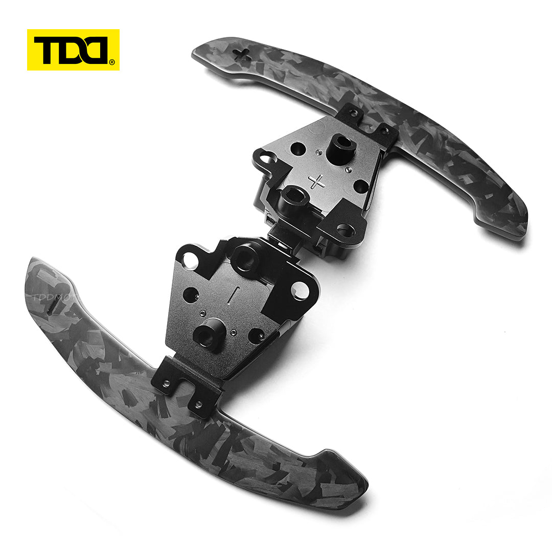 TDD 4MM Glossy and Matte Carbon Fiber Magnetic Paddle Shifters For Lexus IS NX RC 200 250 300 350 for TOYOTA 86 BRZ