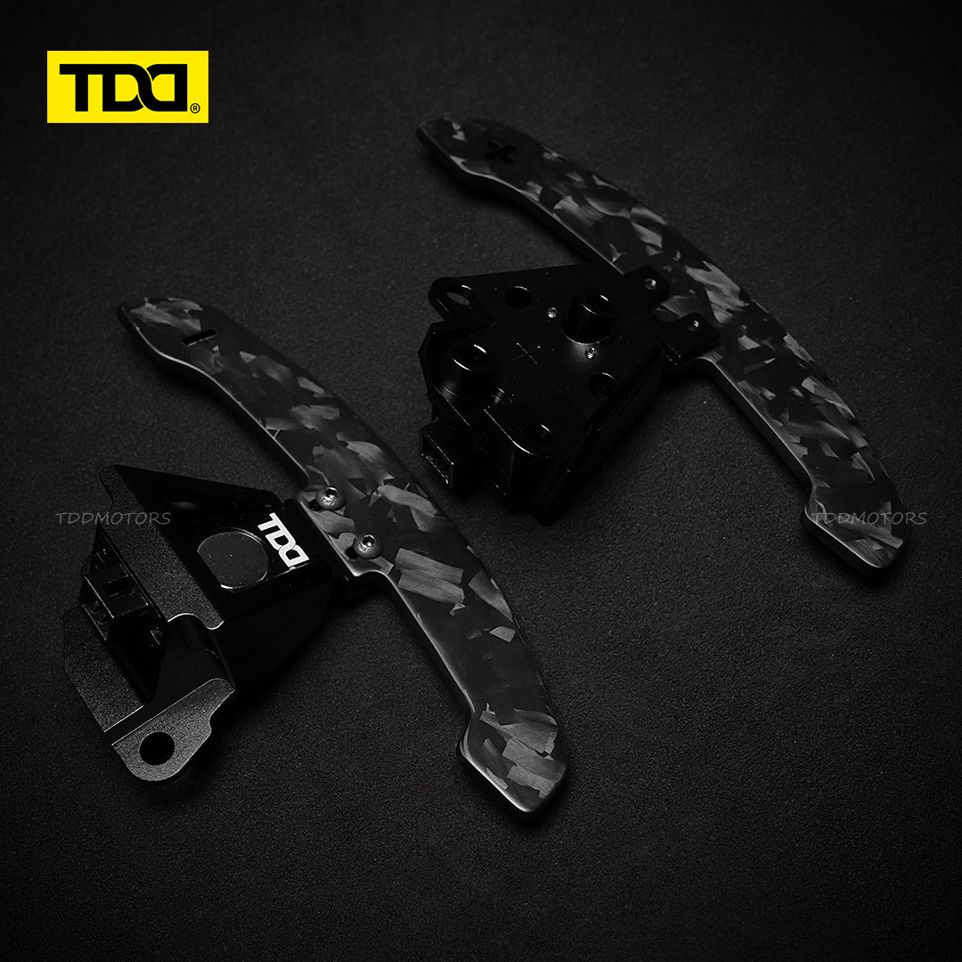 TDD 4MM Glossy and Matte Carbon Fiber Magnetic Paddle Shifters For Lexus IS NX RC 200 250 300 350 for TOYOTA 86 BRZ