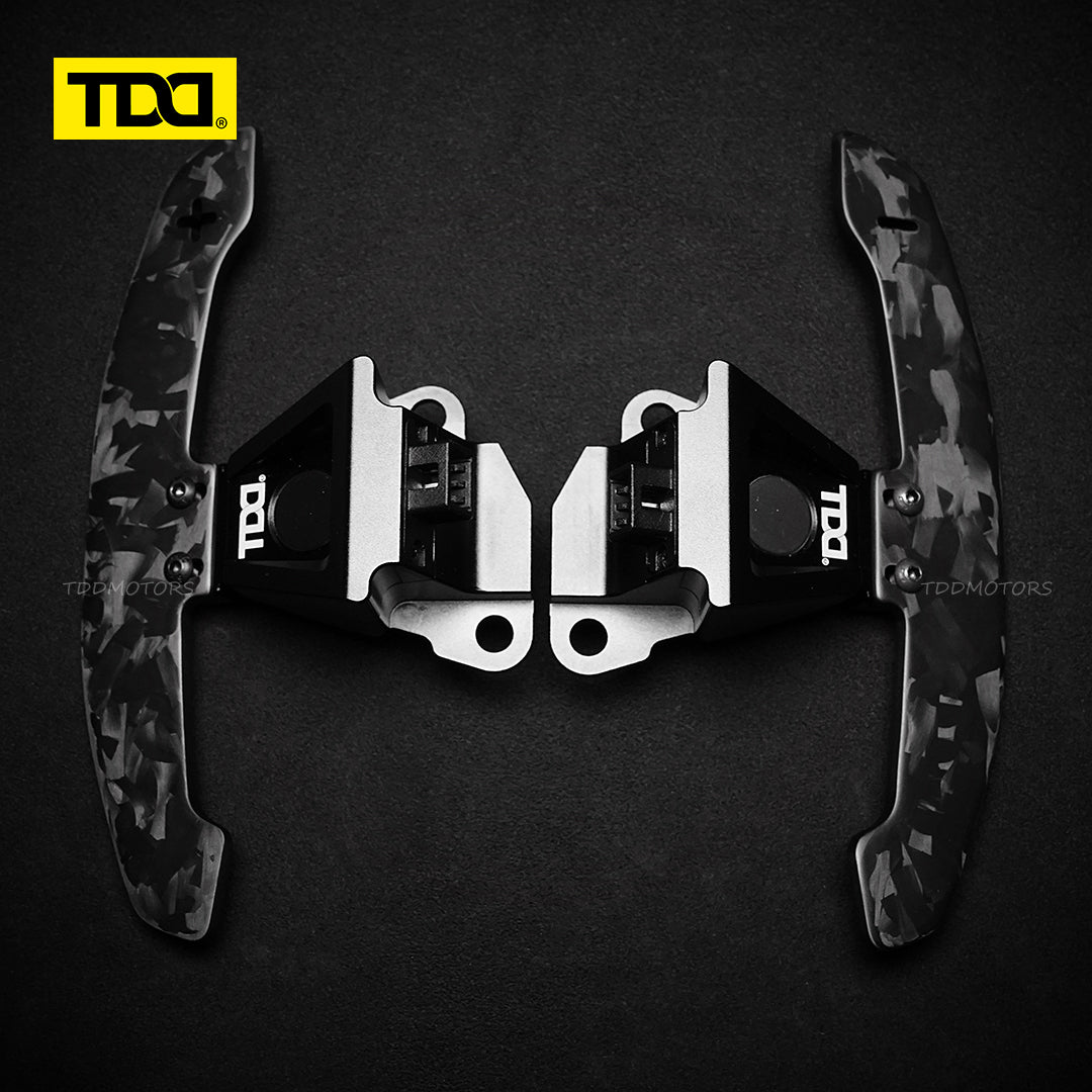 TDD 4MM Glossy and Matte Carbon Fiber Magnetic Paddle Shifters For Lexus IS NX RC 200 250 300 350 for TOYOTA 86 BRZ