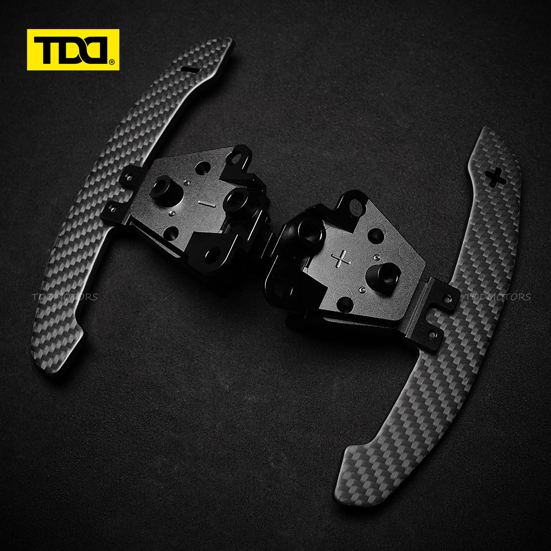 TDD 4MM Glossy and Matte Carbon Fiber Magnetic Paddle Shifters For Lexus IS NX RC 200 250 300 350 for TOYOTA 86 BRZ