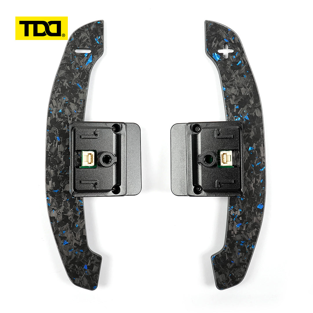 TDD Glossy and Matte Carbon Fiber Magnetic Paddle Shifters For BMW G68 G60 Standard Wheelbase 2023- Touring G61 2024- Long Wheelbase 2024-