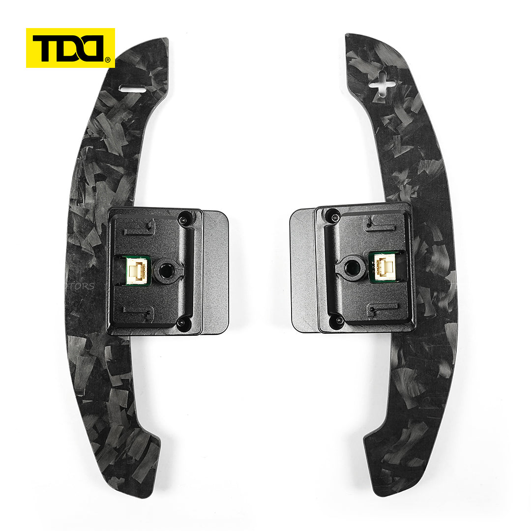 TDD Glossy and Matte Carbon Fiber Magnetic Paddle Shifters For BMW G68 G60 Standard Wheelbase 2023- Touring G61 2024- Long Wheelbase 2024-