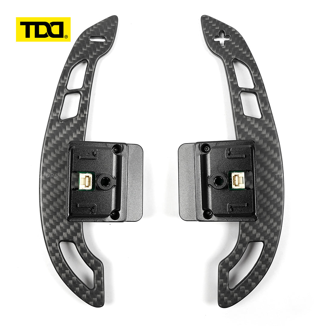 TDD Glossy and Matte Carbon Fiber Magnetic Paddle Shifters For BMW G68 G60 Standard Wheelbase 2023- Touring G61 2024- Long Wheelbase 2024-