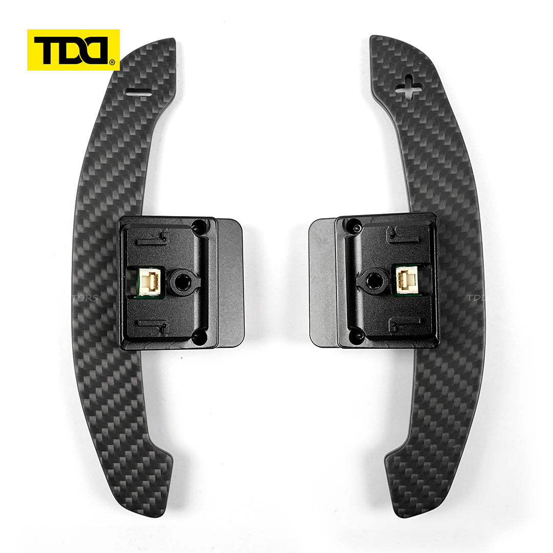 TDD Glossy and Matte Carbon Fiber Magnetic Paddle Shifters For BMW G68 G60 Standard Wheelbase 2023- Touring G61 2024- Long Wheelbase 2024-