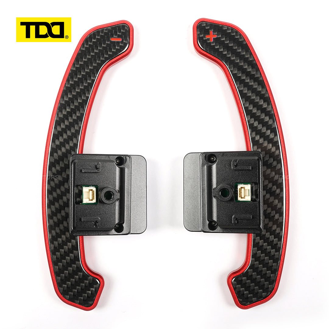TDD Glossy Carbon Fiber Magnetic Paddle Shifter For BMW G68 G60 Standard Wheelbase 2023- Touring G61 2024- Long Wheelbase 2024-