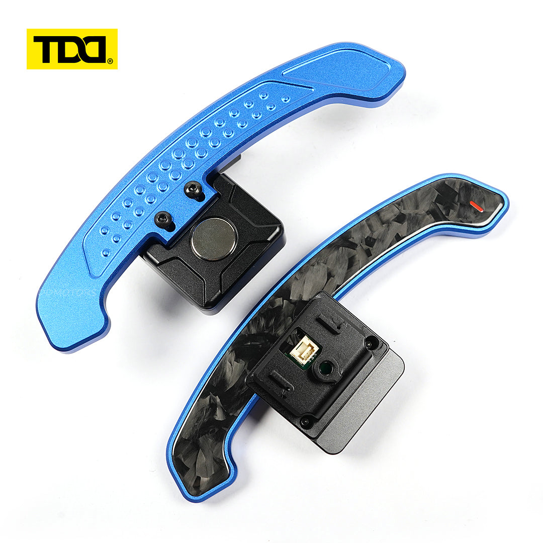 TDD Glossy Carbon Fiber Magnetic Paddle Shifter For BMW G68 G60 Standard Wheelbase 2023- Touring G61 2024- Long Wheelbase 2024-