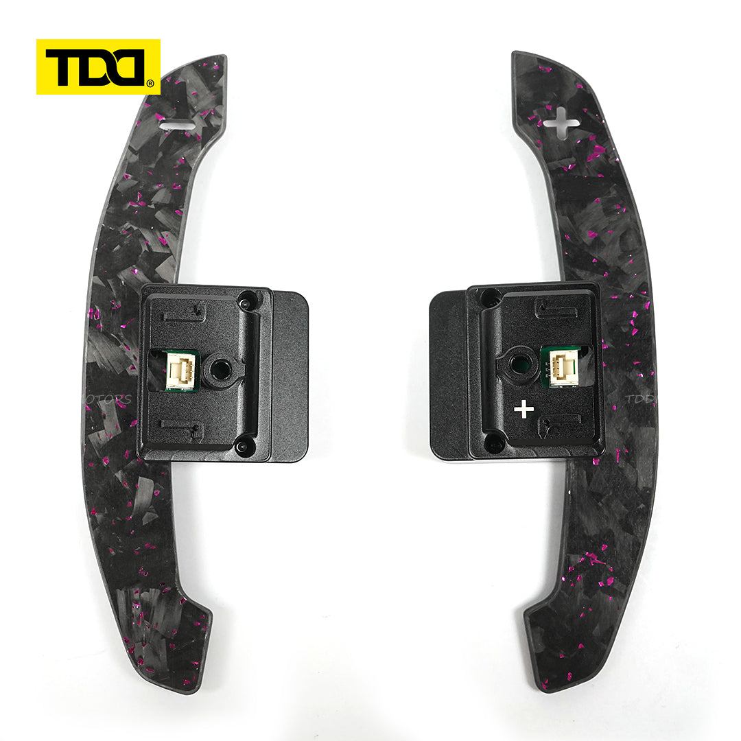 TDD Glossy and Matte Carbon Fiber Magnetic Paddle Shifters For BMW G68 G60 Standard Wheelbase 2023- Touring G61 2024- Long Wheelbase 2024-