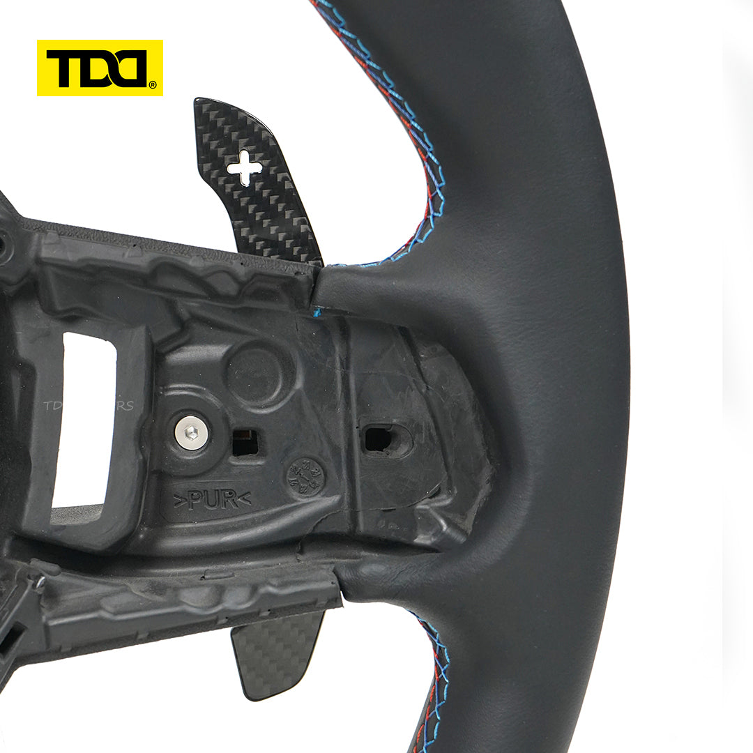 TDD Glossy and Matte Carbon Fiber Magnetic Paddle Shifters For BMW G68 G60 Standard Wheelbase 2023- Touring G61 2024- Long Wheelbase 2024-
