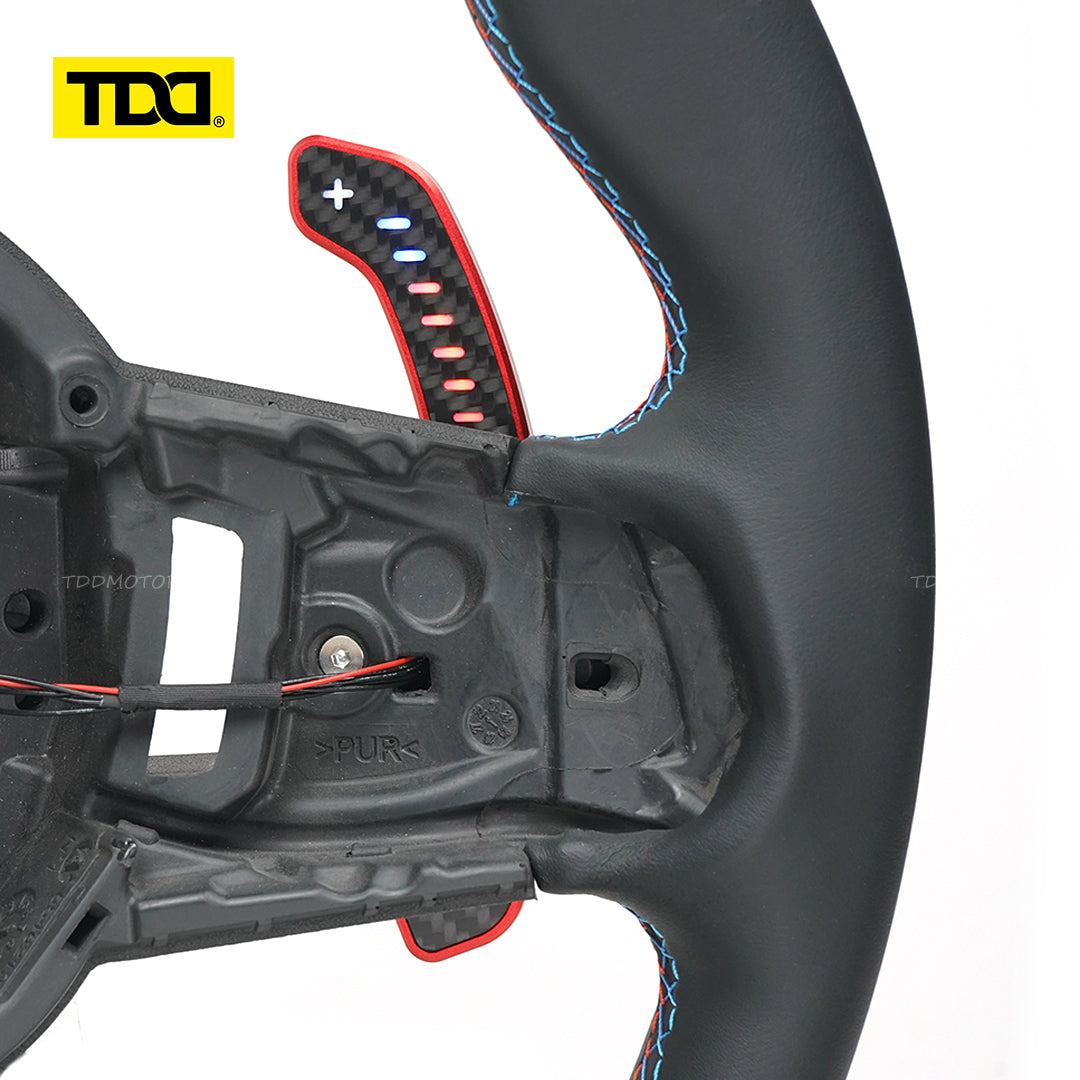 TDD Carbon Fiber Magnetic LED Paddle Shifters For BMW G68 G60 Standard Wheelbase 2023- Touring G61 2024- Long Wheelbase 2024-