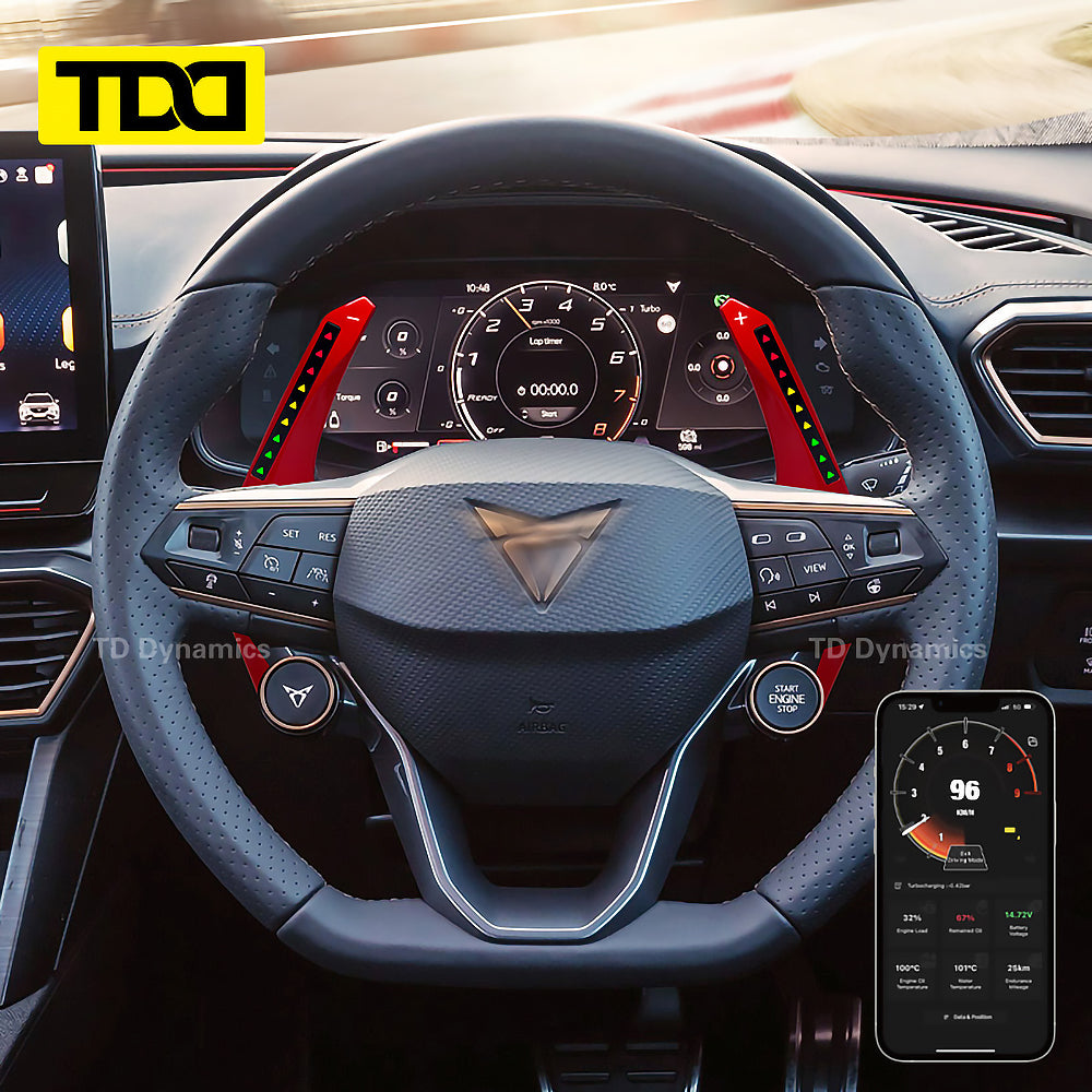 TDD Motors LED Paddle Shifter Extension for Cupra