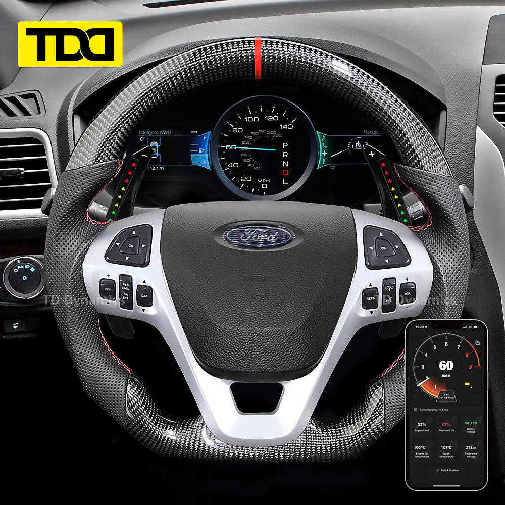 TDD Motors LED Paddle Shifter Extension for Ford