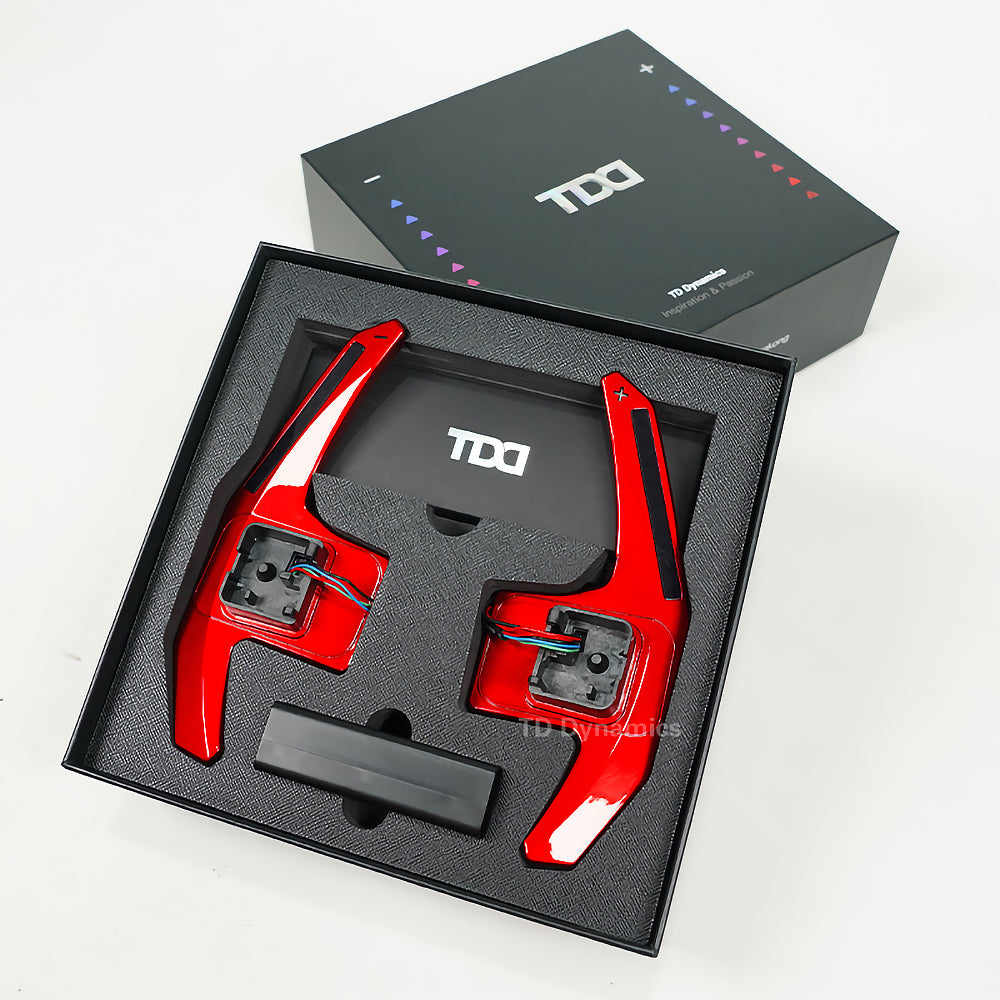 TDD Motors LED Paddle Shifter Extension for Audi A1：2014-2016; A3：2014-2016; _x000b_A4：2013-2016; A5：2013-2016; A6：2012-2017; A7:  2011-2018; S6：2013-2018; S8:2013-2019